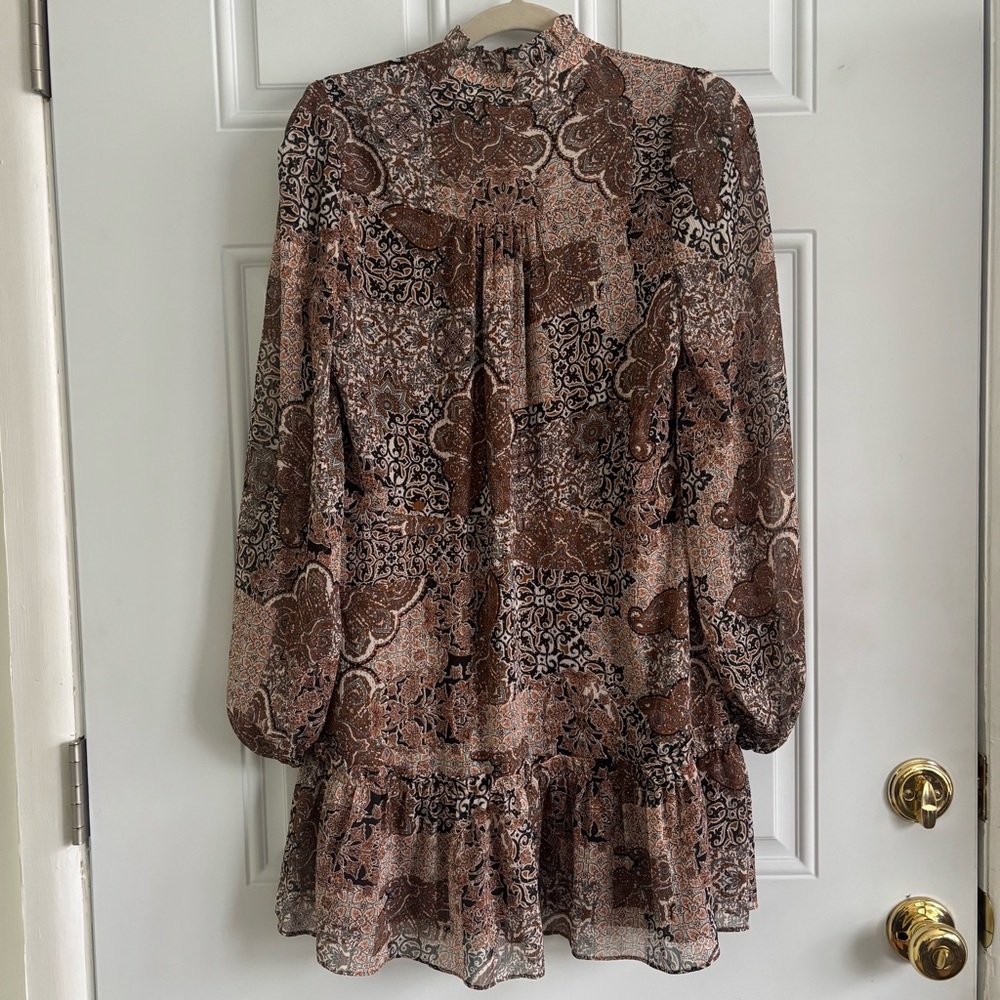 NWT House of Harlow 1960 Balloon L/S Sheer Mini Dress, Size 2 - Picture 10 of 16